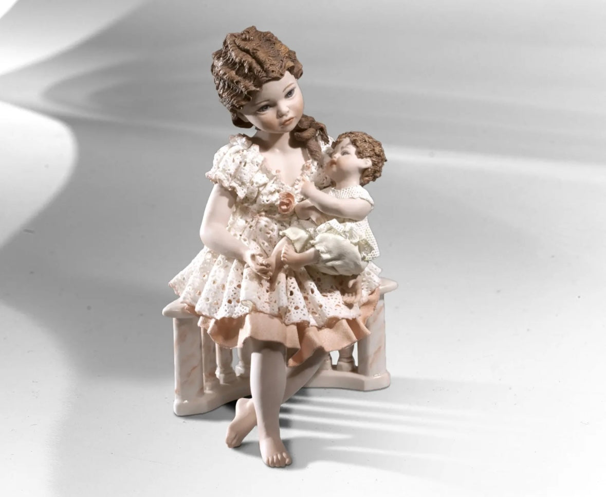 Luna con bimbo H25cm - Sibania