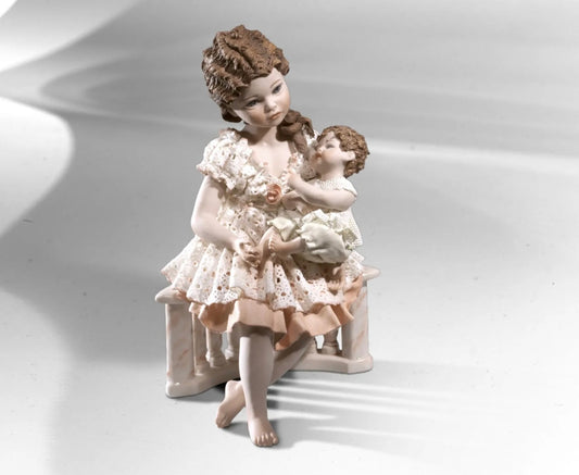 Luna con bimbo H25cm - Sibania