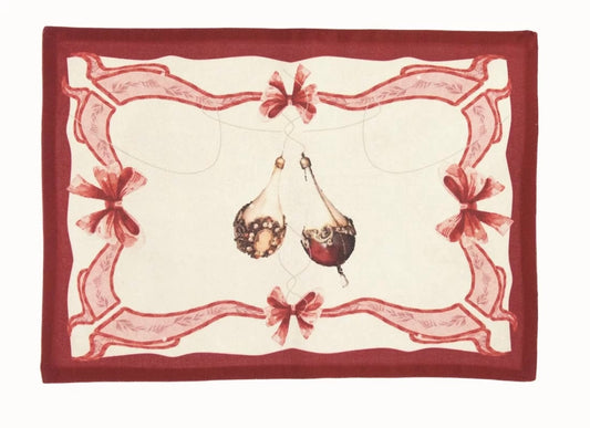 Tovaglietta serie ‘Perle di Natale’ 45x30 - Blanc Maricló