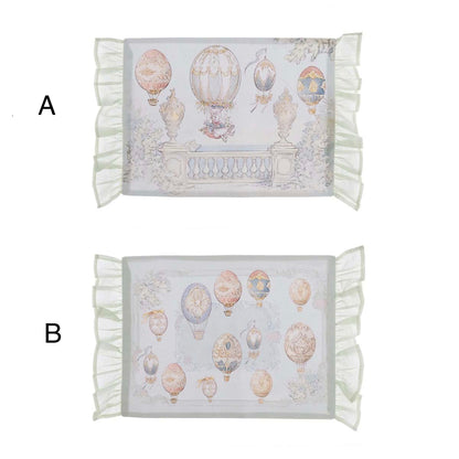 Tovaglietta cerata con gale assortite 'Rococo Collection' - Blanc Mariclò