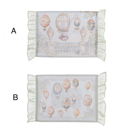 Tovaglietta cerata con gale assortite 'Rococo Collection' - Blanc Mariclò