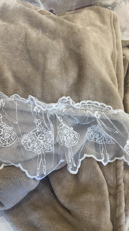 Plaid con gala ballerine - Blanc Maricló