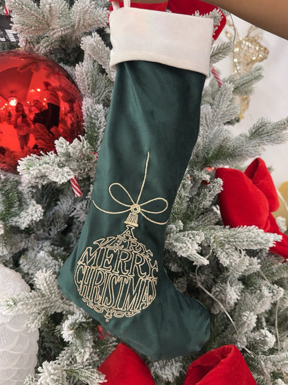 Calza natalizia con sfera 26x36h - Clodette