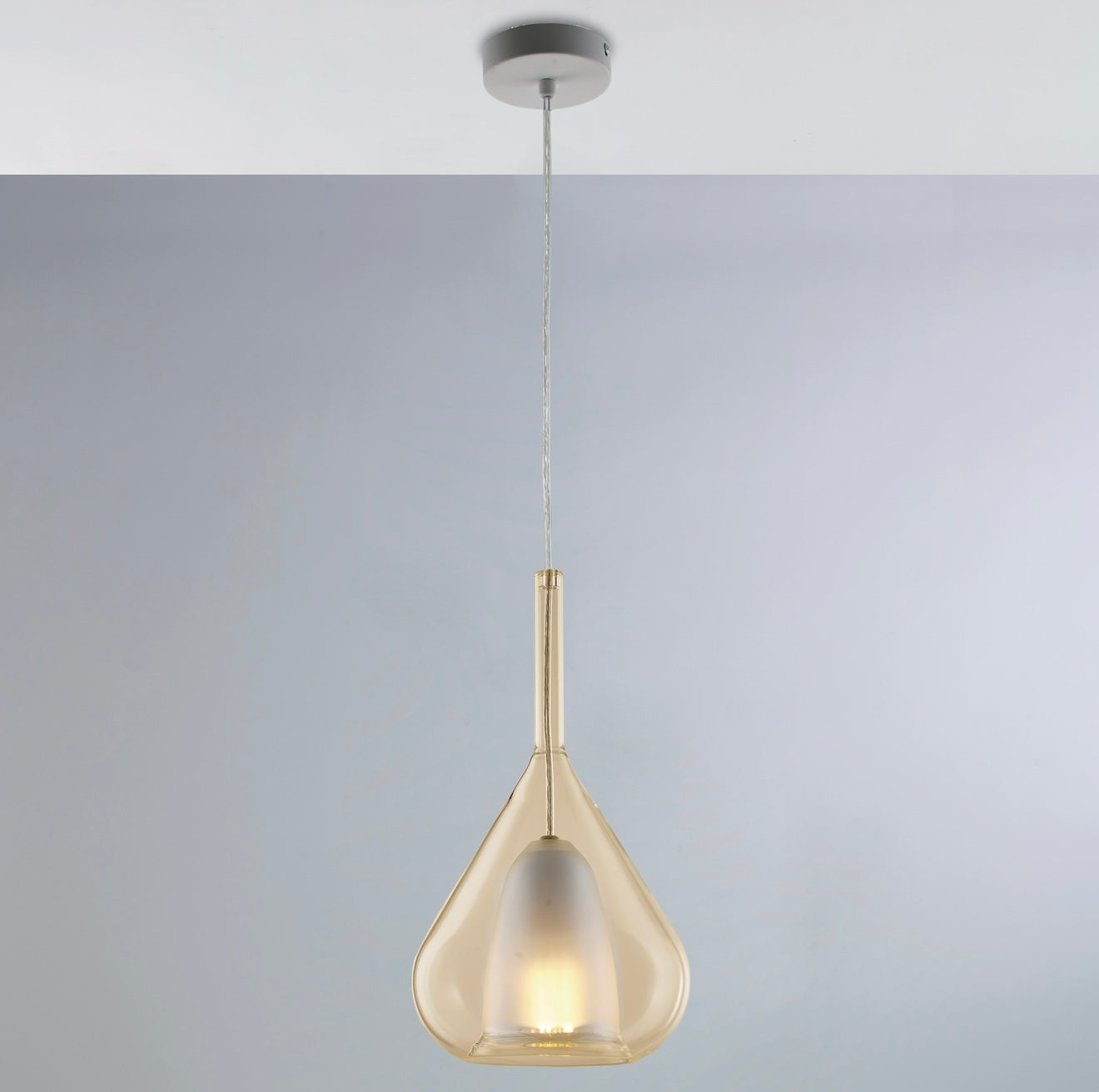 Sospensione in vetro ‘Brigitte’ D19 H40 - Leo Lux