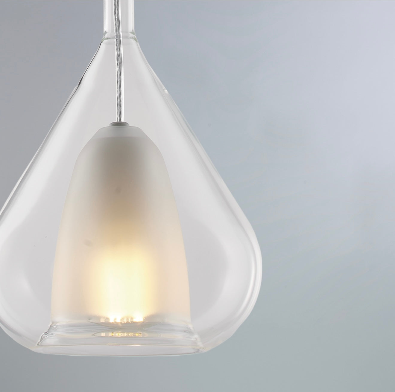 Sospensione in vetro ‘Brigitte’ D19 H40 - Leo Lux