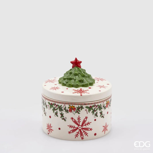 Scatola decorata con albero di Natale - EDG