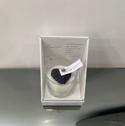 Candela con cuore decorativo -Laguna Venezia