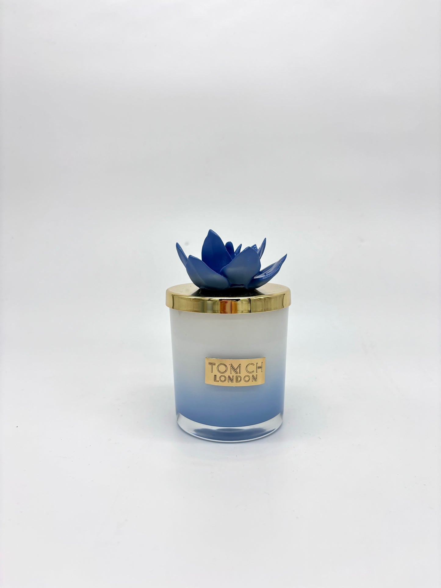 Candela con tappo a fiore linea 'Denise Curcuma' - TOM CH LONDON