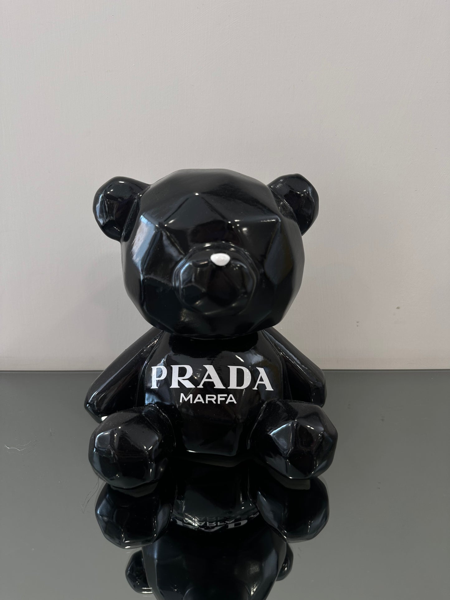 Teddy ceramica nero lucido H20