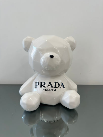 Teddy ceramica bianco lucido H20