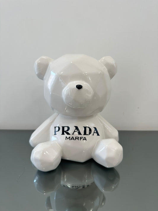 Teddy ceramica bianco lucido H20