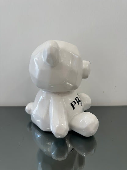Teddy ceramica bianco lucido H20