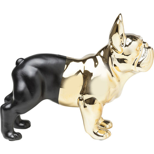 Salvadanaio Bulldog oro/nero - Kare Design