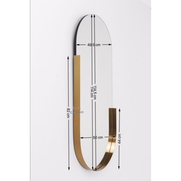 Specchio Hipster ovale 50x114h - Kare Design