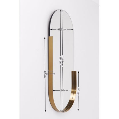 Specchio Hipster ovale 50x114h - Kare Design