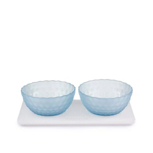 Antipastiera 2 ciotole 26,5x13x7 'linea Bubble' - Madrhélen