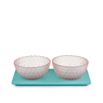 Antipastiera 2 ciotole 26,5x13x7 'linea Bubble' - Madrhélen