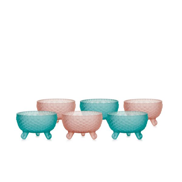 Set 6Pz di ciotole macedonia D6 H9 'linea Bubble' - Madrhélen
