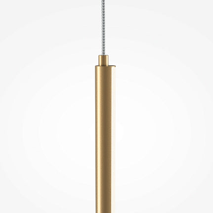 Lampada a sospensione a led in oro spazzolato 2 misure