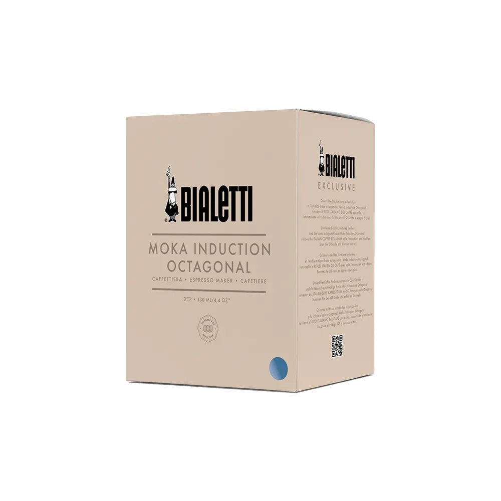 Moka Exclusive Octagonal Induction Desert Grey - Bialetti