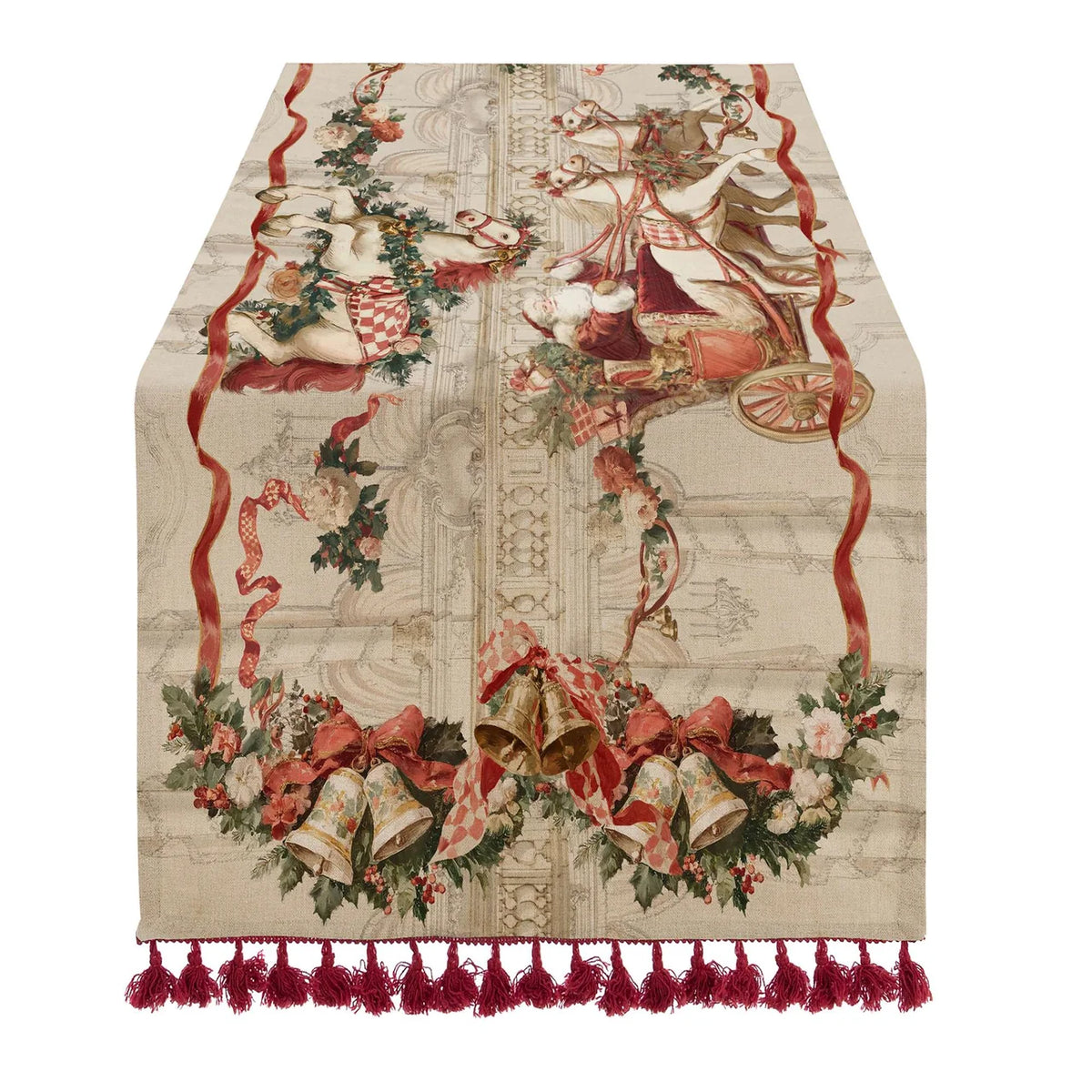 Runner natalizio collezione Calessi e Calessini 50x180 -  Blanc Maricò