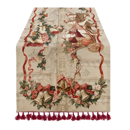 Runner natalizio collezione Calessi e Calessini 50x180 -  Blanc Maricò