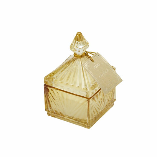 Candela profumata 'Jasmine' giallo 6,5x6,6x12H - EDG