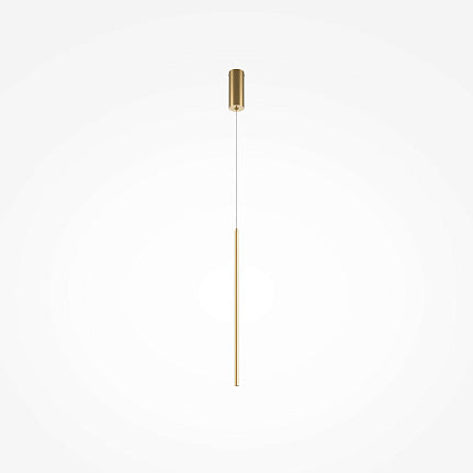 Lampada a sospensione a led in oro spazzolato 2 misure