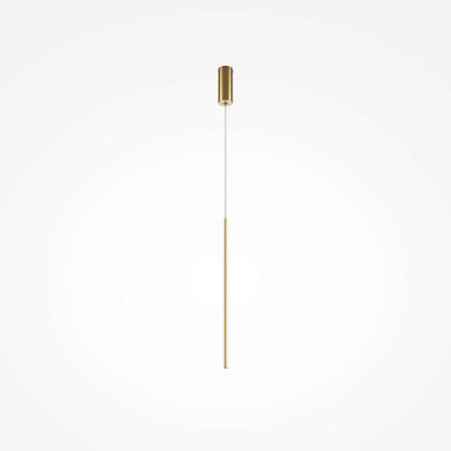 Lampada a sospensione a led in oro spazzolato 2 misure