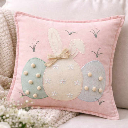 Cuscino Pom Pom Rosa 45x45 - Clodette