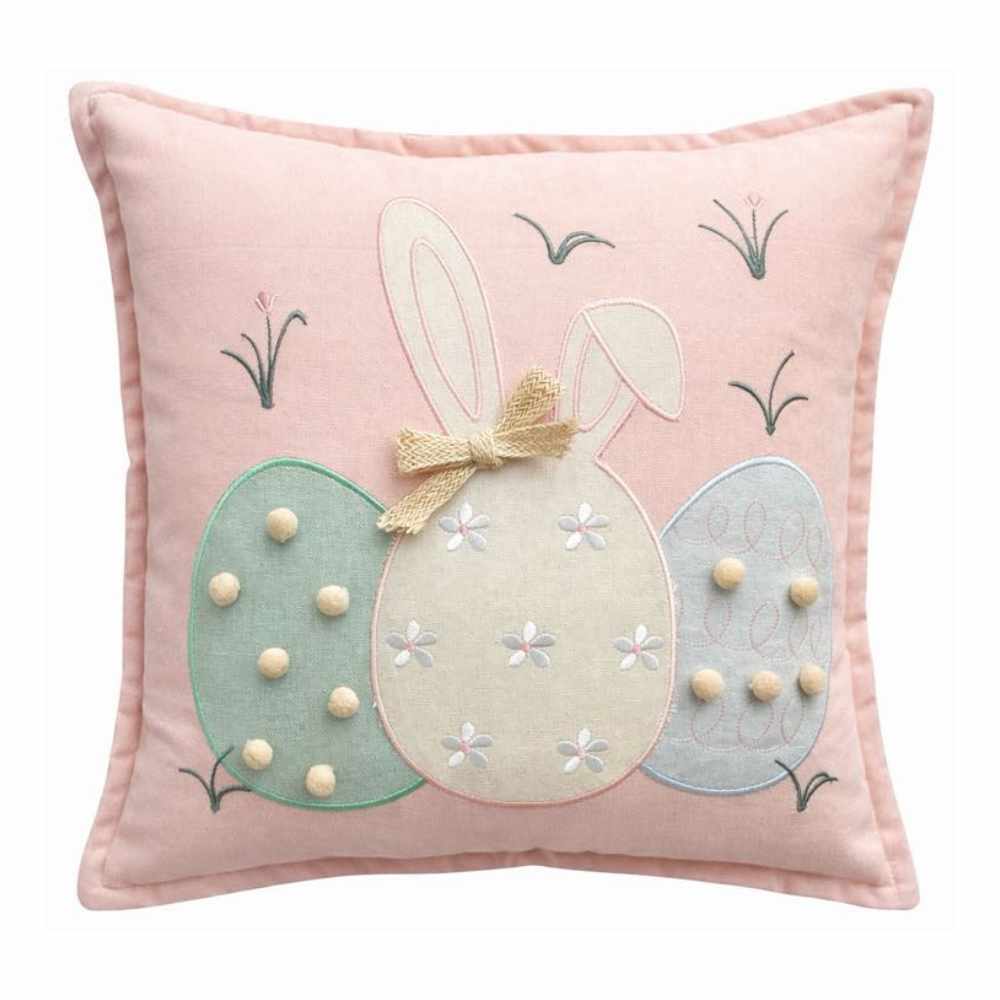 Cuscino Pom Pom Rosa 45x45 - Clodette