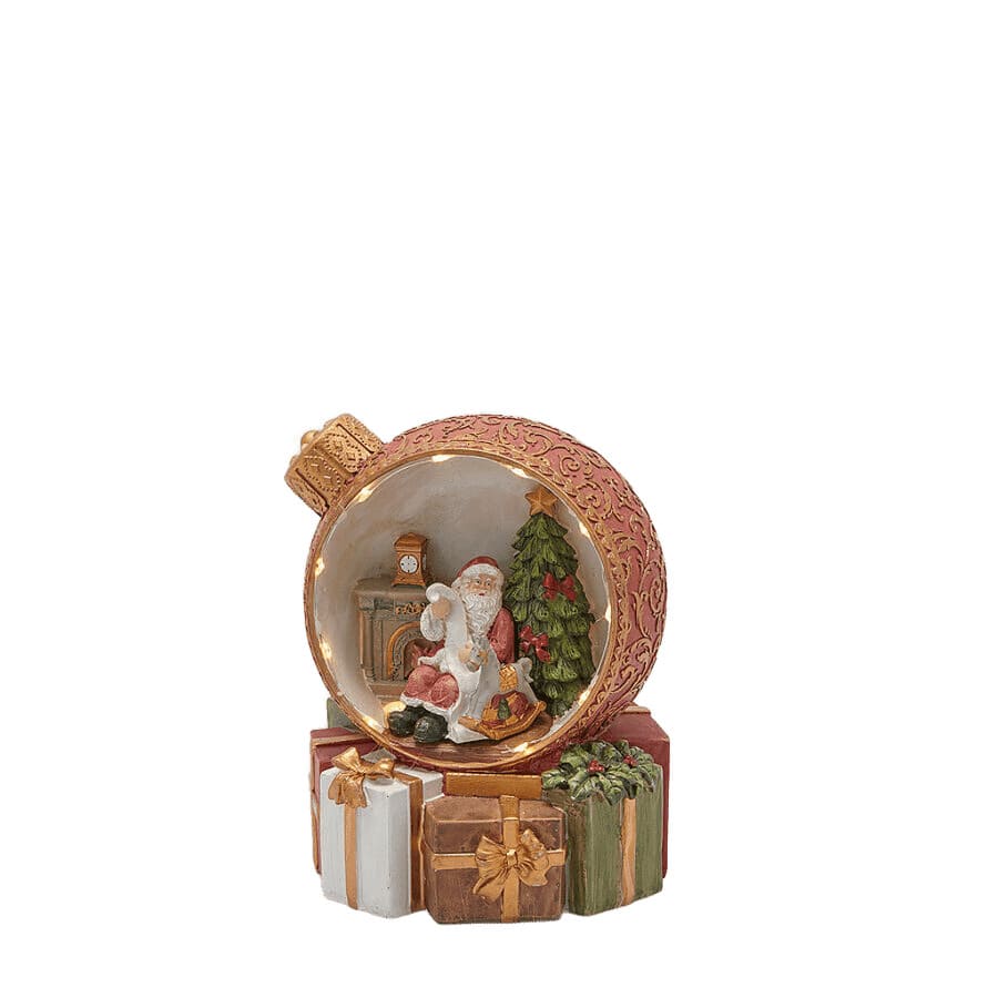 Sfera decoro natalizio con led D13 H16,5 - EDG