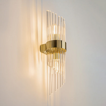 Applique 'Artisan' a led oro zingrinato D12,5XH46
