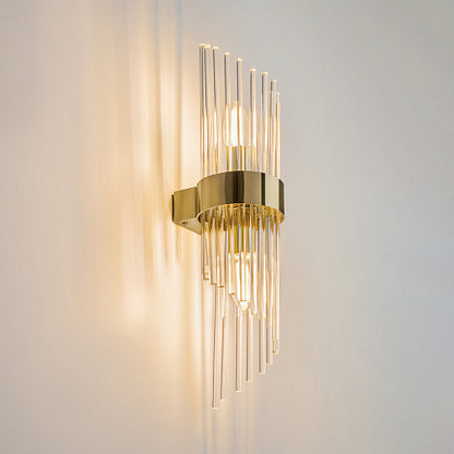 Applique 'Artisan' a led oro zingrinato D12,5XH46