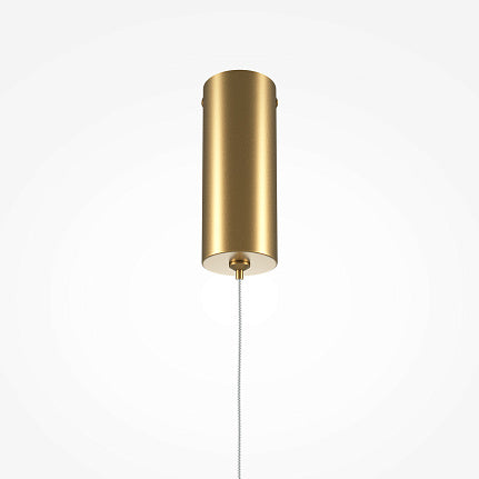 Lampada a sospensione a led in oro spazzolato 2 misure