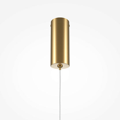 Lampada a sospensione a led in oro spazzolato 2 misure
