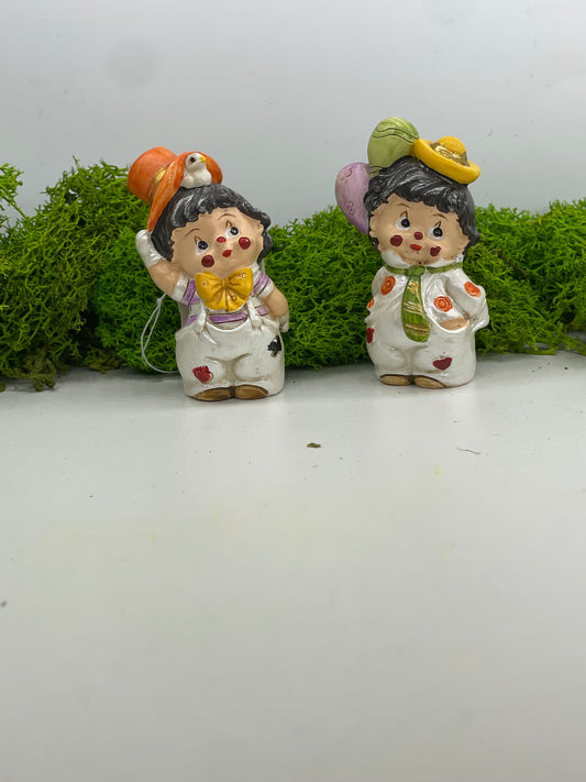 Pagliaccio in resina colorato in 2ass. - Le Stelle