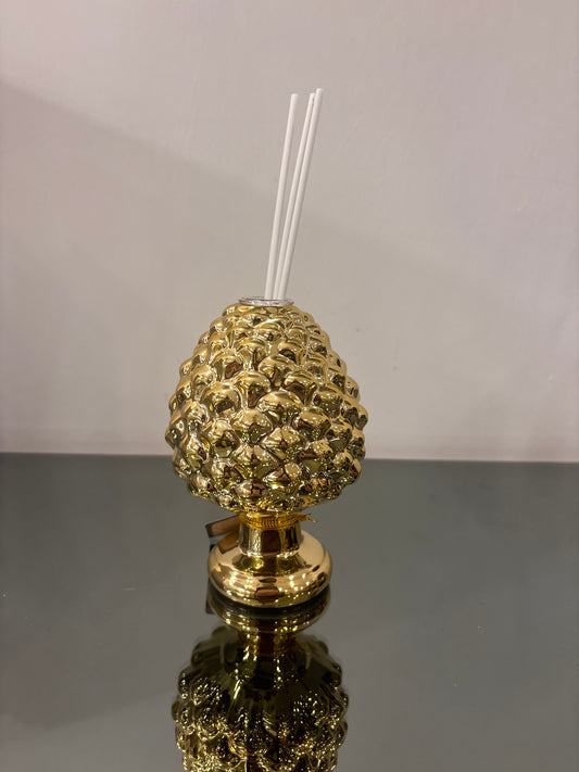 Pigna diffusore oro 12,5h ceramica - Encantada