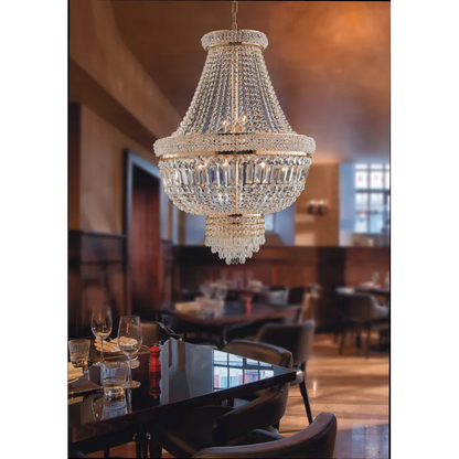 Lampadario 10 luci'Praga' D55 - Leo Lux