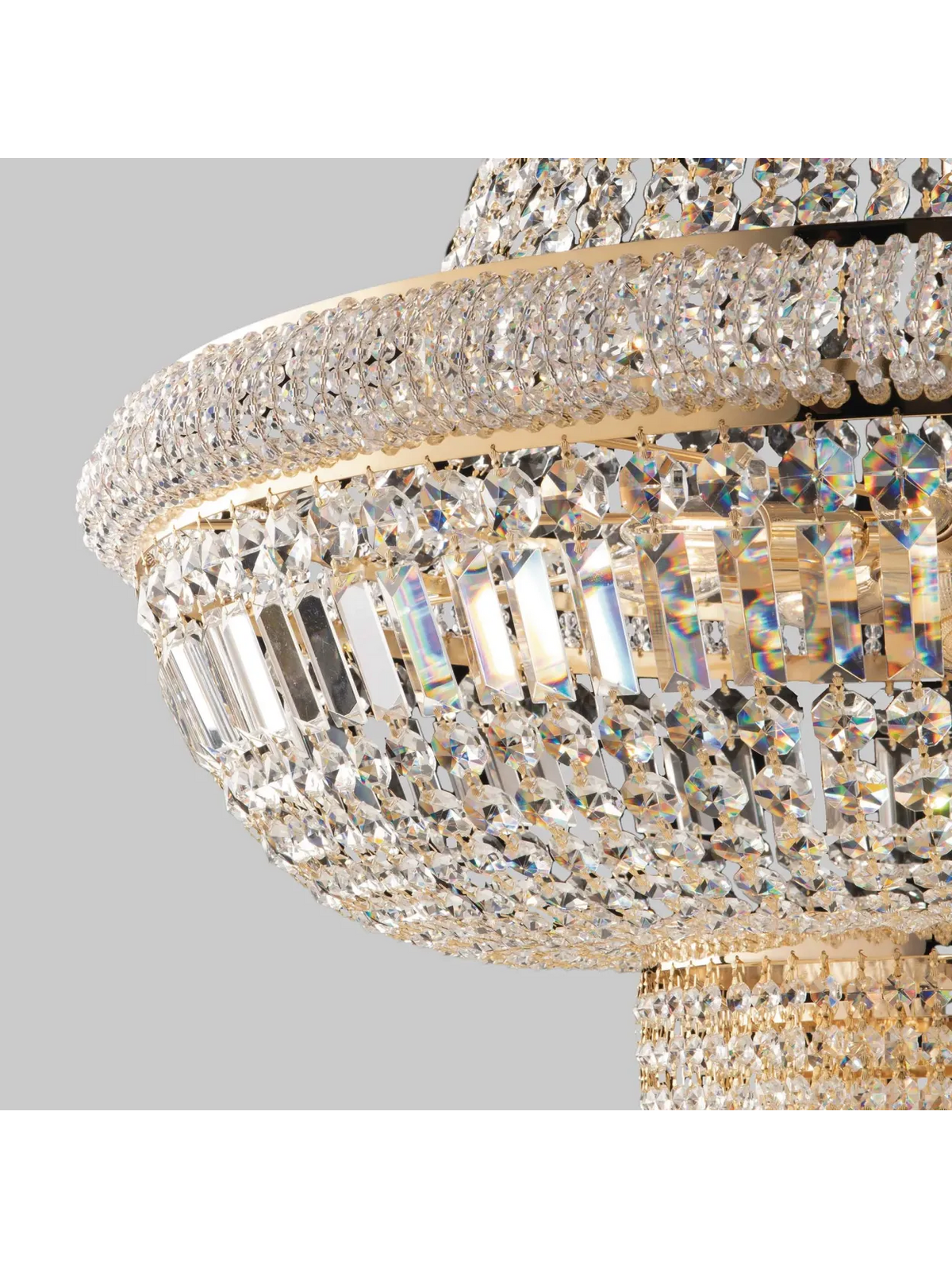 Lampadario 10 luci'Praga' D55 - Leo Lux