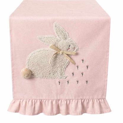 Runner con ricamo Little Joy Rosa 170x45 - Clodette