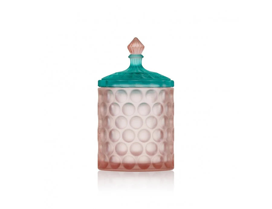Scatola in vetro cilindro grande D8 H16 'linea Bubble' - Madrhelen
