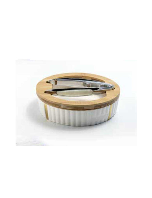 SET CIOTOLA NOCI IN PORCELLANA CON SCHIACCIANOCI -MADRHÉLEN