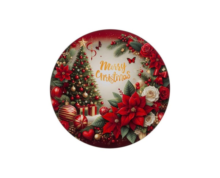 Set 6 piatti in melamina con albero natalizio D33 - Le stelle
