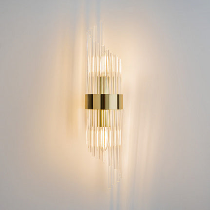 Applique 'Artisan' a led oro zingrinato D12,5XH46