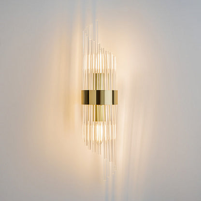 Applique 'Artisan' a led oro zingrinato D12,5XH46