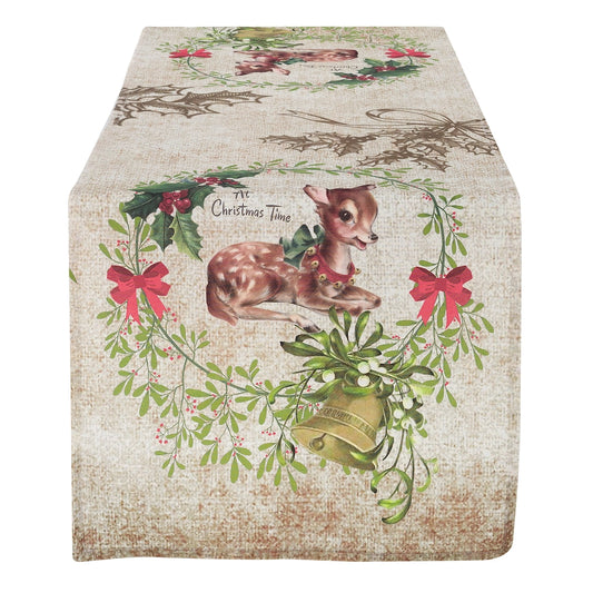 Runner "Dear Bambi"  50x150- Blanc Mariclo'