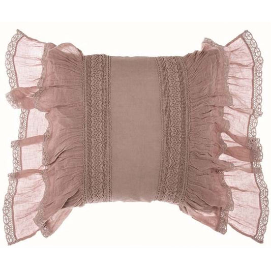 Cuscino con gale “Lace passion” - Blanc Maricló