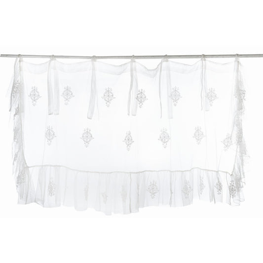 Mantovana in tulle 150x45h - Blanc Mariclò