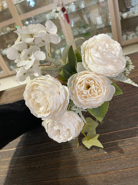 Bouquet Rose e Ortensie assortiti - Blanc Maricló